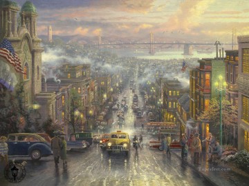 Cityscape Painting - The Heart of San Francisco TK cityscape